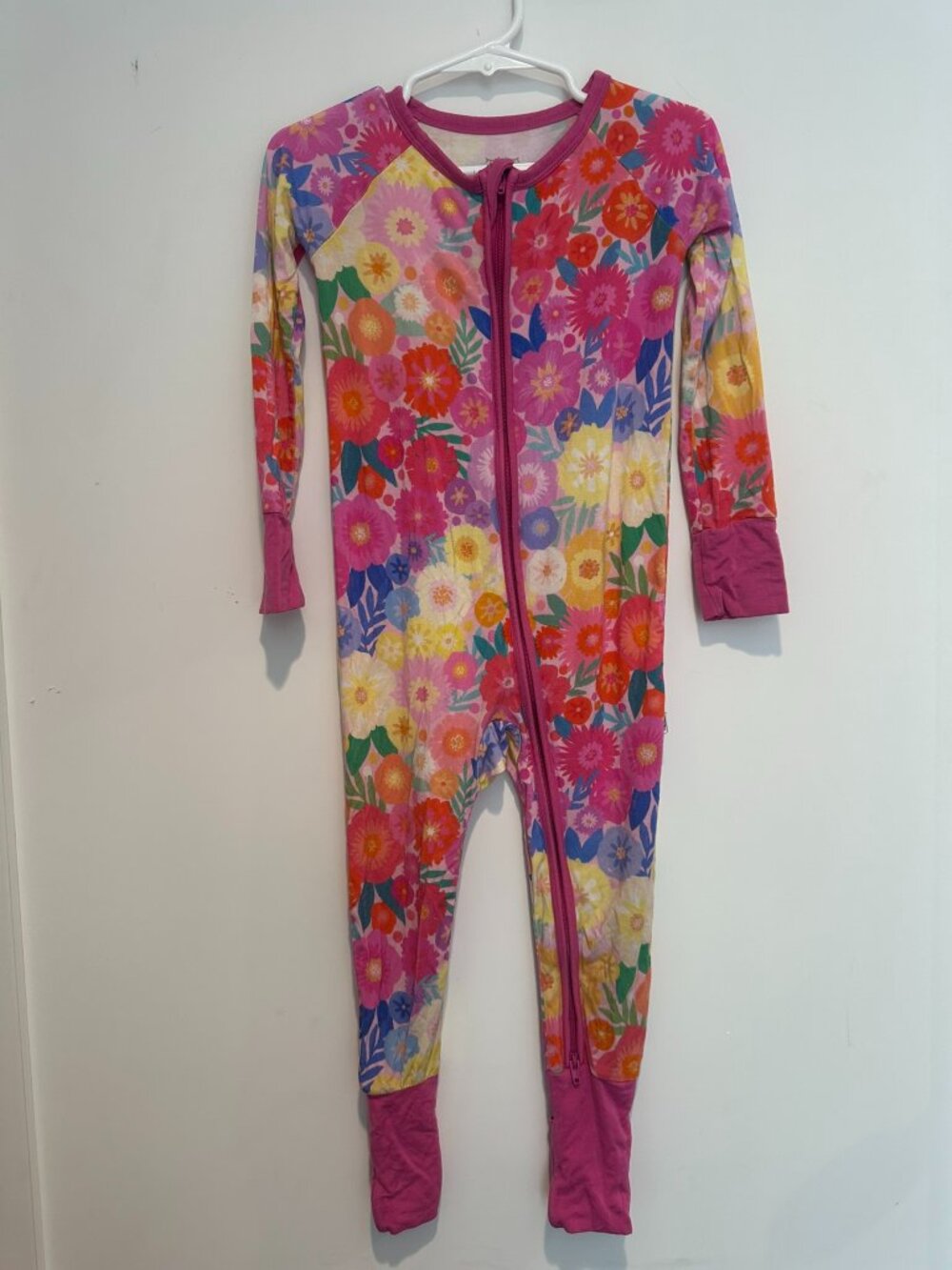 Little Sleepies Zippy, Size 18-24m, Multicolor Floral Print